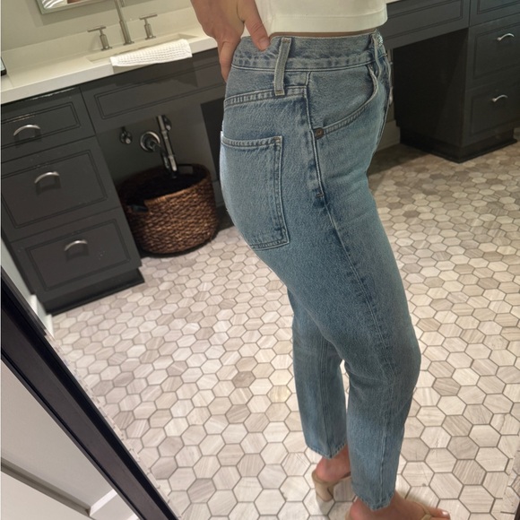 Agolde Riley High Rise Straight Crop - Picture 3 of 4